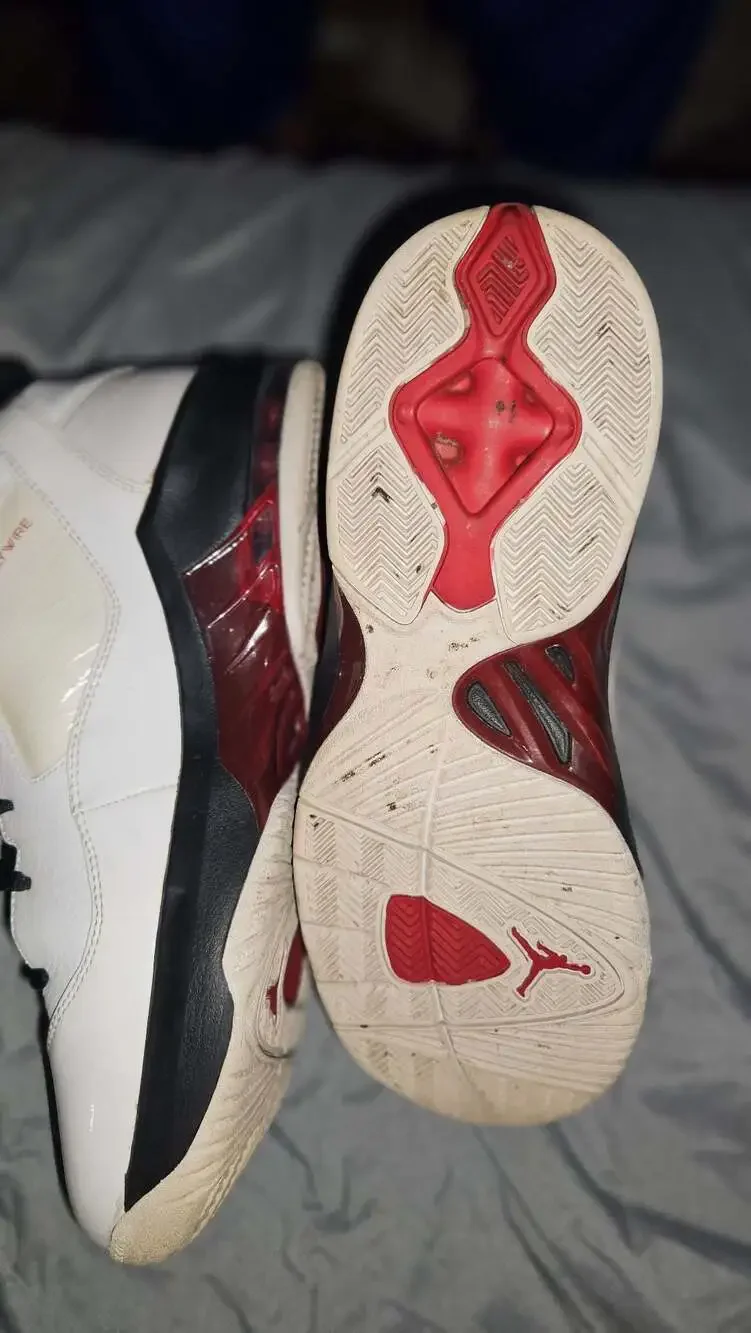 Jordan Melo M8 White/Varsity Red-Black Basketball Shoes
